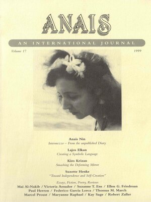 cover image of ANAIS: An International Journal, Volume 17